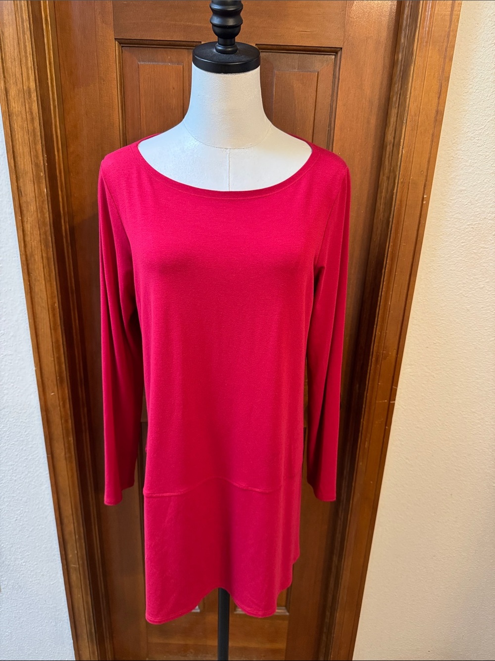 Eileen Fisher Long Sleeve Scoop Neck Dress/Tunic Size M